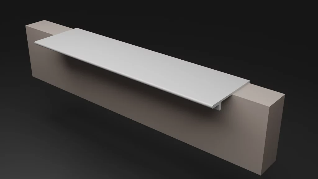 Tiradores de Aluminio | Catálogo de Tiradores y perfileria para mobiliario 7529 blanco