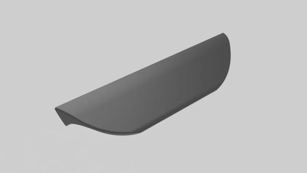 Tiradores de Aluminio | Catálogo de Tiradores y perfileria para mobiliario 7403 negra