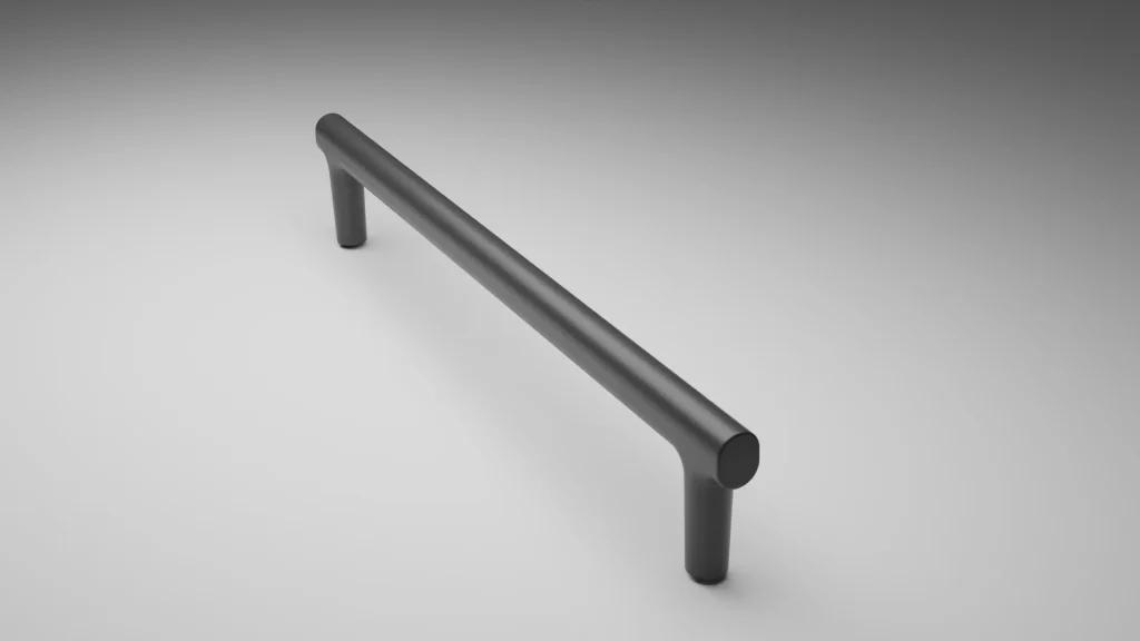 7532-7533 PIER PERFIL ALUMINIO LISO ATORNILLADO AL FRENTE 7468 negro cobalto